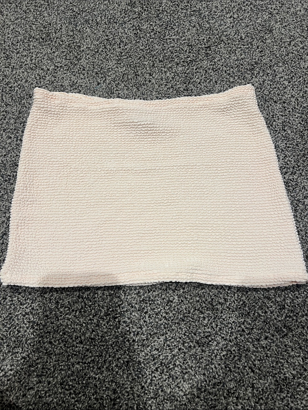 Montce Cream Textured Swim Coverup Mini Skirt